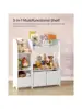 SONGMICS Toy and Book Organizer for Kids, Kids Bookshelf and Toy Storage, Storage Organizer with 2 Storage Boxes, for Playroom 4