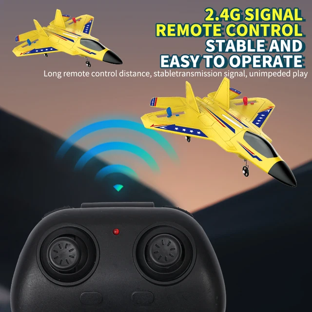 ZWN KF803 RC Plane 2.4G With LED Lights Aircraft Remote Control Flying Model Glider EPP Foam Toys Airplane For Children Gifts 6