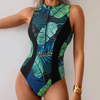 One Piece Large Swimsuits Closed Plus Size Swimwear Push Up Female Body Bathing Suits For Pool Beachwear Women's Swimming Suit 1