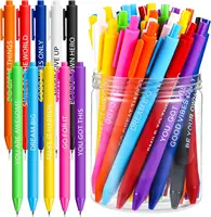 10  Pcs Gel Ink Pens Inspirational Motivational Quote Pen Retractable Roller Ball Pen Smooth Writing Office Home 1