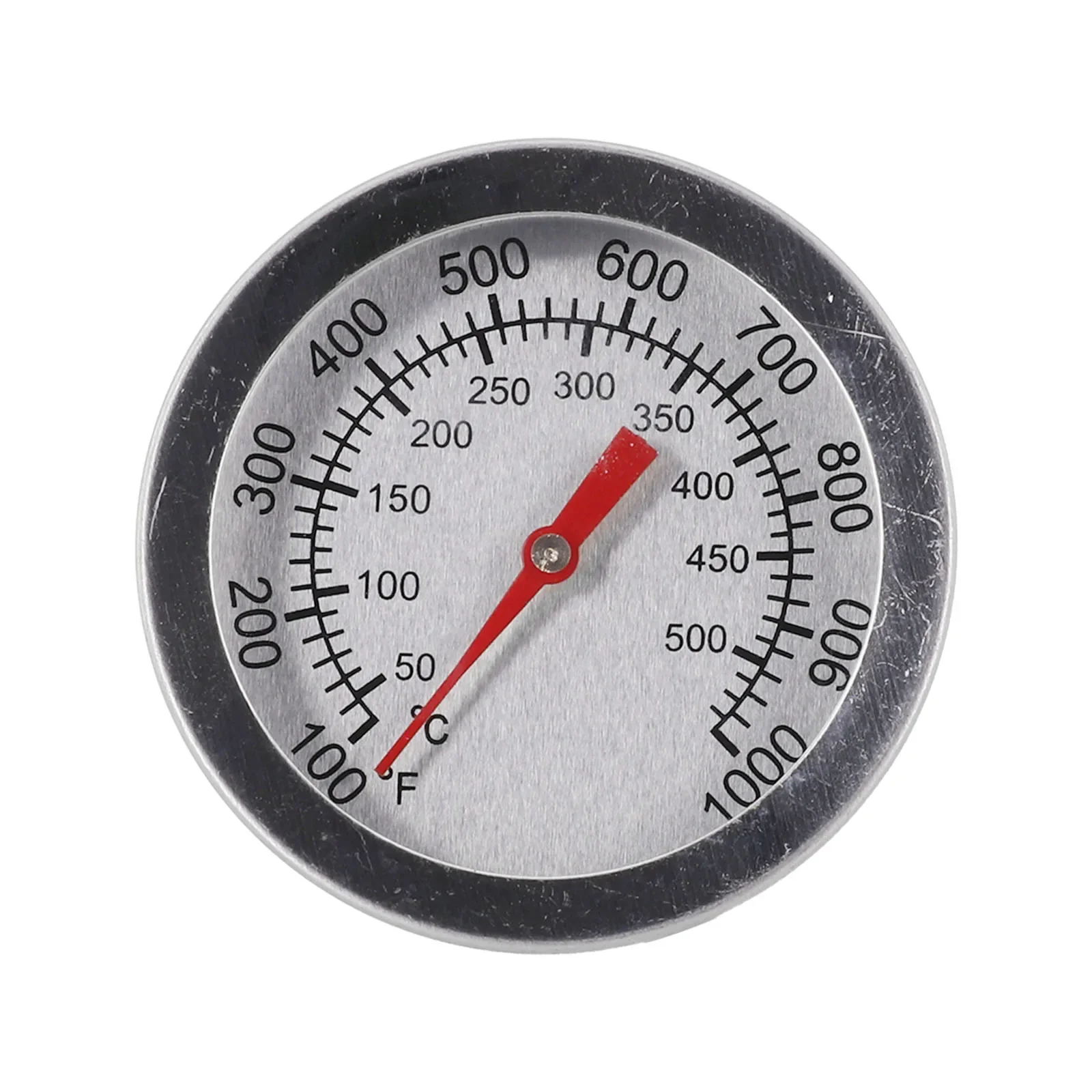 50-500℃ Grill Thermometer Silver Stainless Steel Double Scale Celsius&Fahrenheit For Grill Oven Panel Kitchen BBQ Accessories