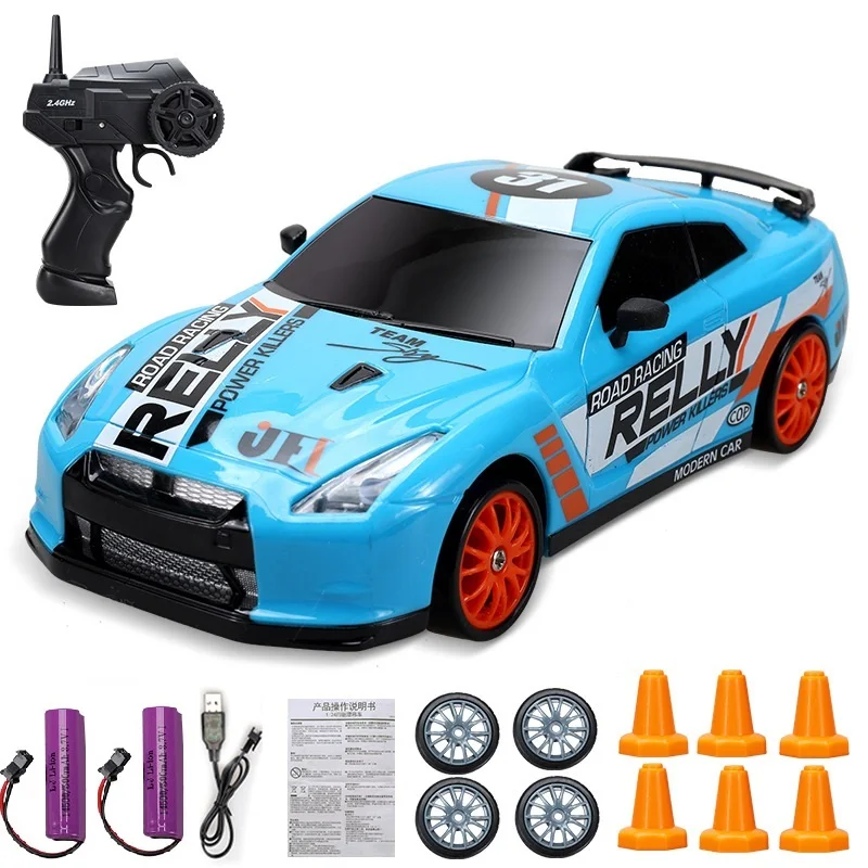 2.4G Drift Rc Car 4WD RC Drift Car Toy Remote Control GTR Model AE86  Vehicle Car RC Racing Car Toy for Children Christmas Gifts