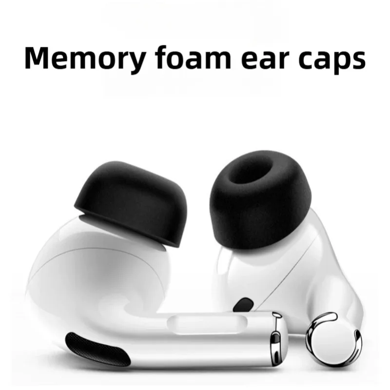Premium Memory Foam Ear Tips with Earphone Case - Noise-Isolating Earbuds Replacement Set