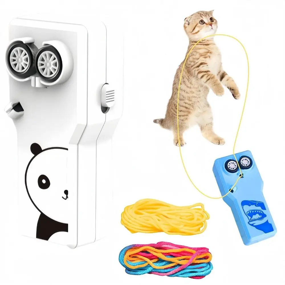 Pet Loop Lasso Toy Rope Launcher Propeller Cat Rope Launcher Handheld Electric Pet Toys