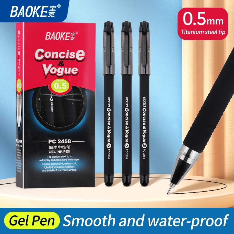

BAOKE PC2458 0,5 мм лаконичная Модная водостойкая гелевая ручка