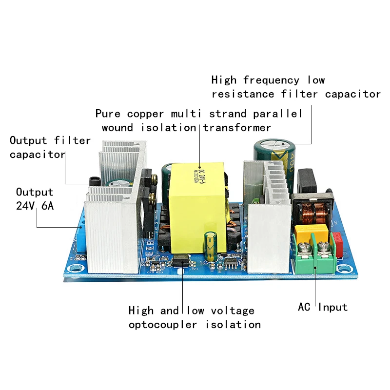 dc 24v 6a ac 90 260v modulo de 01