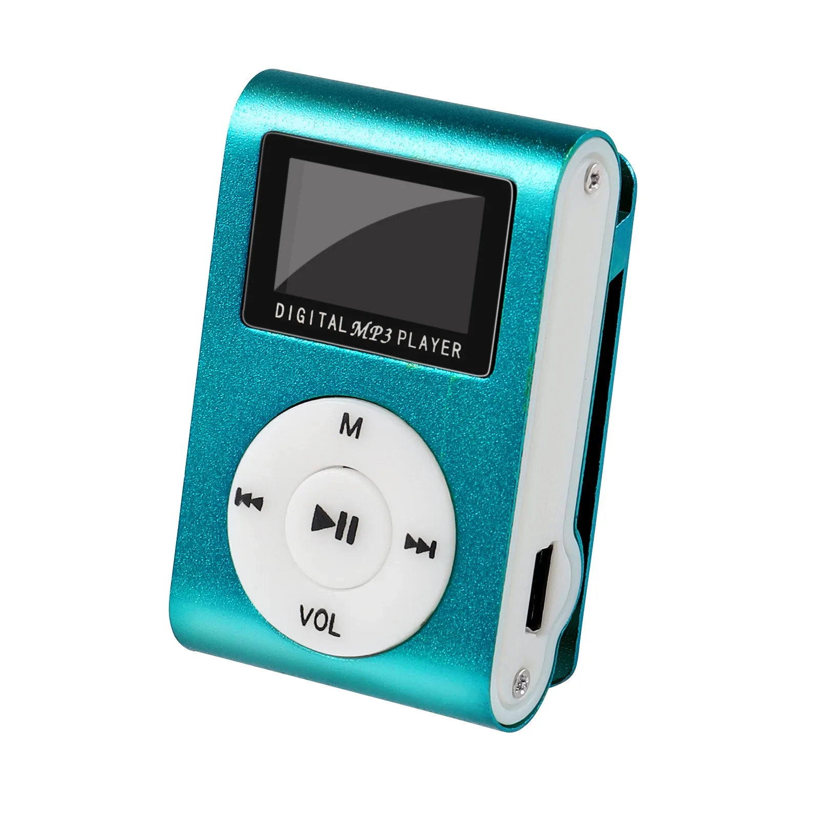 5 Colors Hifi Mini Usb Clip Mp3 Player Lcd Screen Support 32gb Micro Sd Tf Card Cardslick Stylish Design Sport Compact Hot #bl5