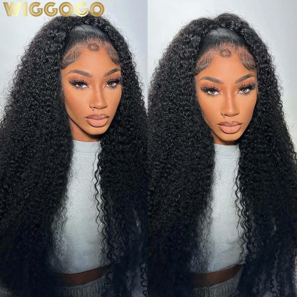 

Wiggogo 250 Density Hd Lace Frontal Wig 30 40 Inch 13x6 Curly Lace Front Human Hair Wig Water Deep Wave 13X4 Lace Frontal Wigs