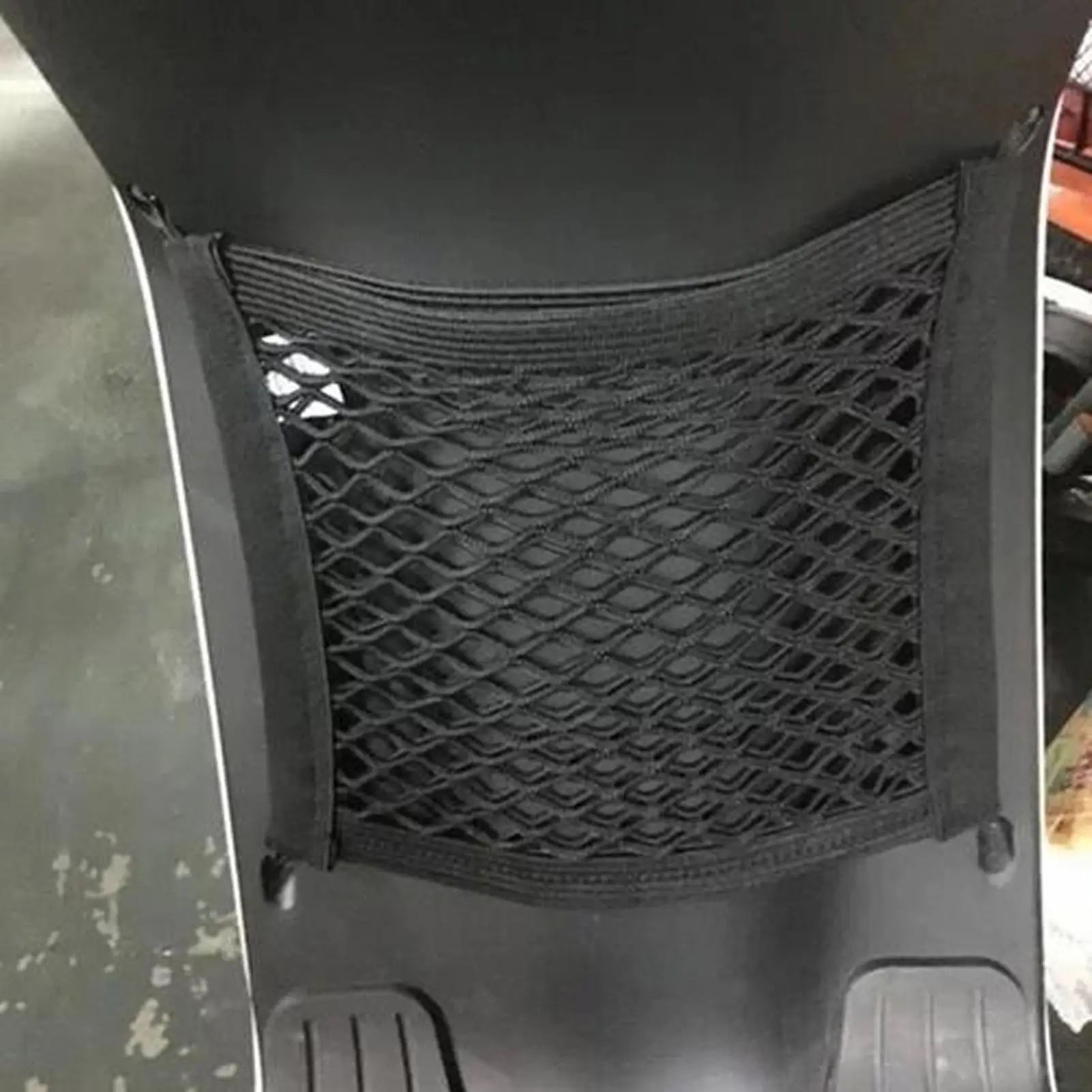 Motorcycle Cargo Net High Elastic Polyester Cargo Net With 4 Hooks 360 Degree Rotatable Easy Installation Motorcycle Net