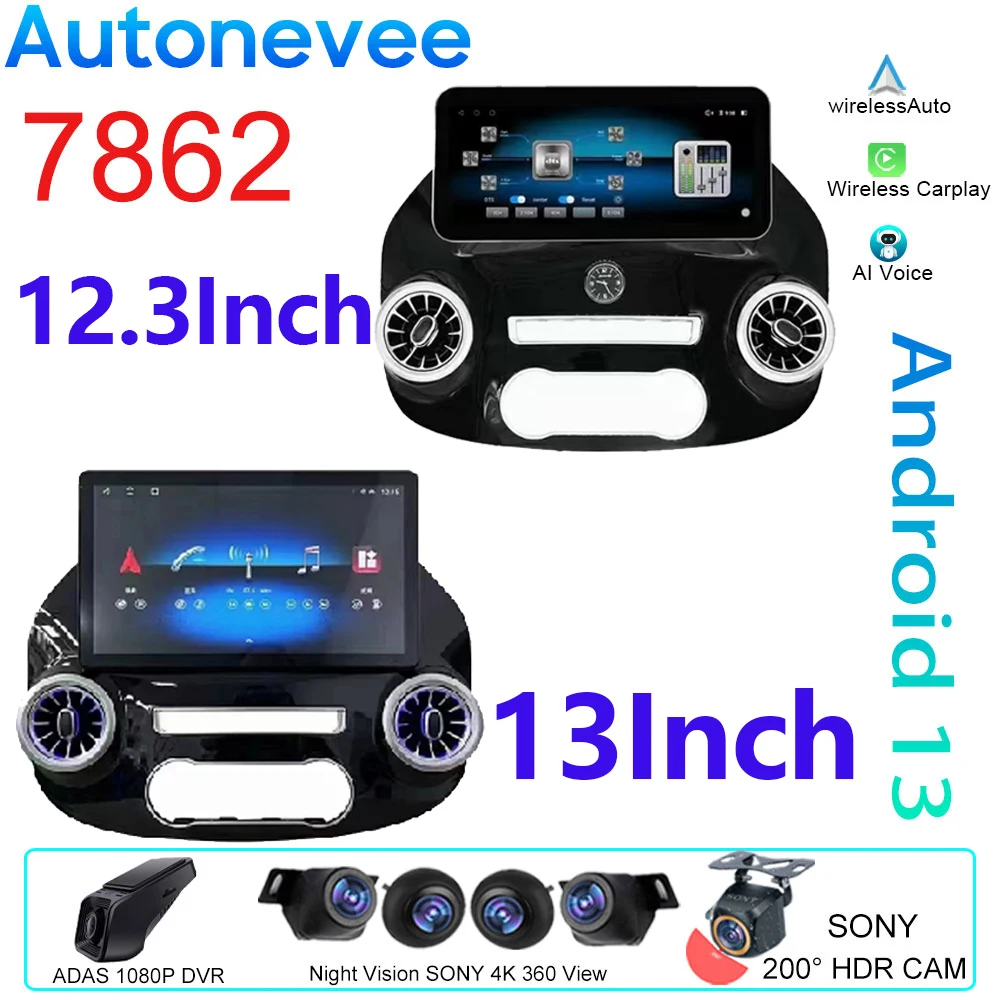 Per Mercedes Vito W447 2014-2022 Per Mercedes Vito W447 2014-2022 Radio 5G Carplay Android 12 Lettore Video Multimediale Intelligente Gps