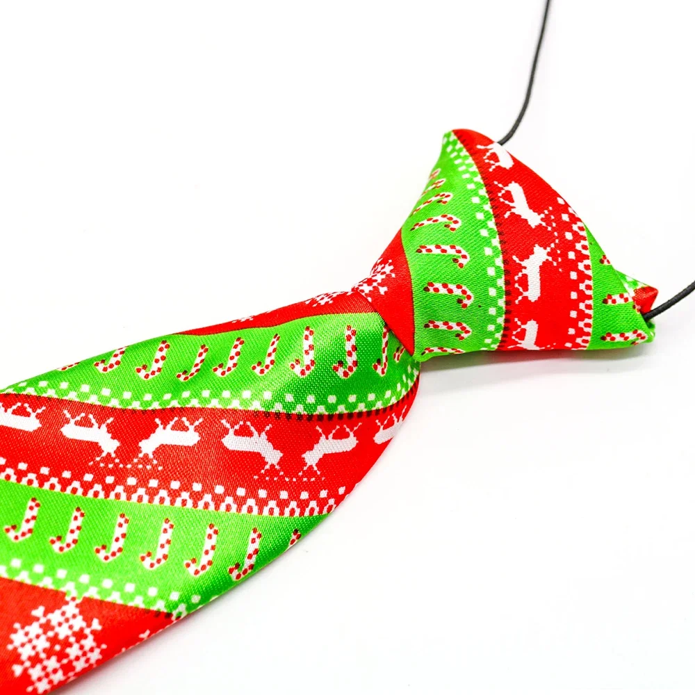 10/30/50Pcs Pet Dog Accessories Christmas Style Big Size Pet Dog Necktie Adjustable Dog Collar Bow ties For Medium Large Dog 3