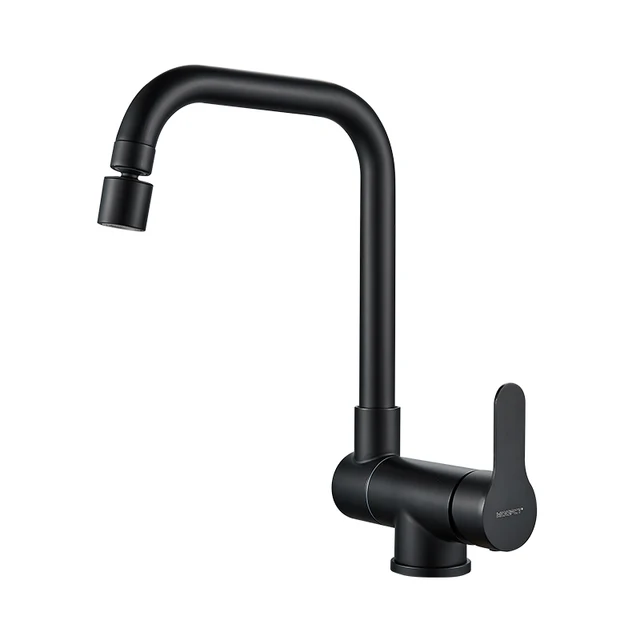 Space-Saving Kitchen Faucet: Single Lever Folding, 360° Swivel, 2 Spray Modes 6