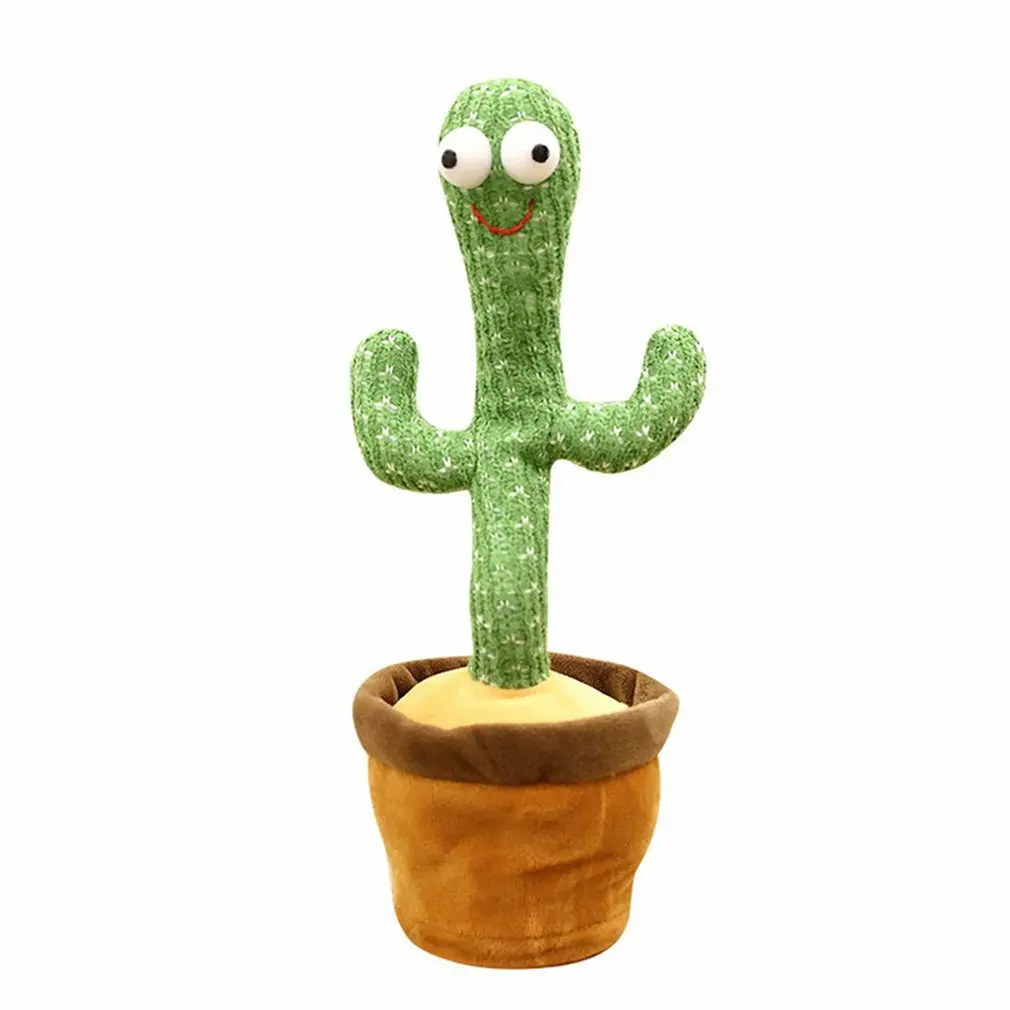 Lovely Talking Toy Dancing Cactus Doll Speak Talk Sound Record Repeat Imitate Kawaii Cactus Toys Kids Early Education Toy Gift miniature pewter figurines