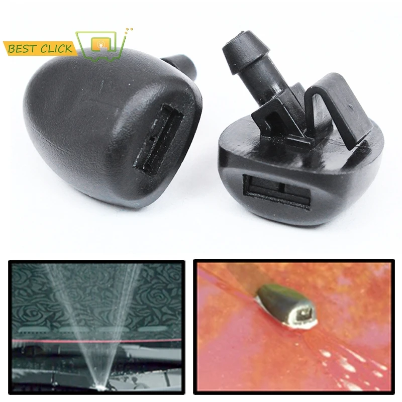 2X LIQUIDO TERGIVETRI Ugello Tergicristallo Frontale per Fiat Ducato II