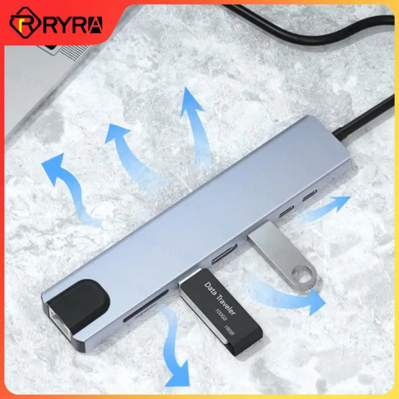 C Hub Tipo C Splitter Thunderbolt 3 Docking Station Adattatore Per Laptop Con Per Macbook Air M1 Ipad Rj45