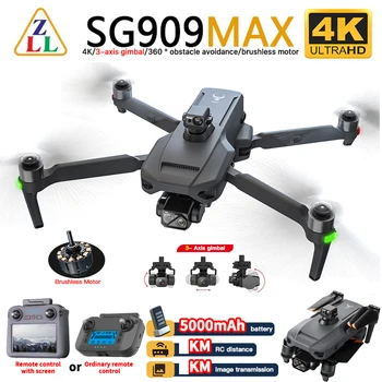 ZLL SG909 SG909MAX GPS Drone professionale con fotocamera 4K Giunto cardanico a 3 assi 360 Evitamento ostacoli Touch Screen FPV Brushless RC Dron