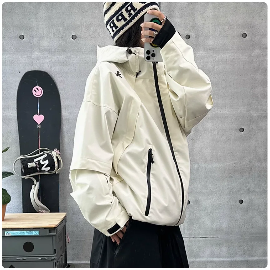 John Snow Winter Men And Women Warm Professional Windproof Outdoor Ski-oriented Shell Jacket Breathable Waterproof Ski Jacket