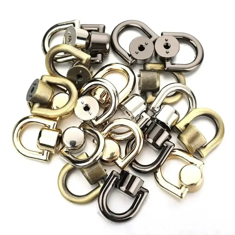 D-shaped Ring Bag Clip Buckles 1/10pcs for Handbag Strap