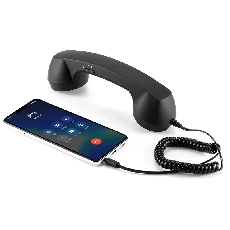 Ricevitori telefonici retrò da 3,5 mm Ricevitori telefoni cellulari per iPhone/iPad/Samsung PC Cuffie classiche portatili - immagine 3