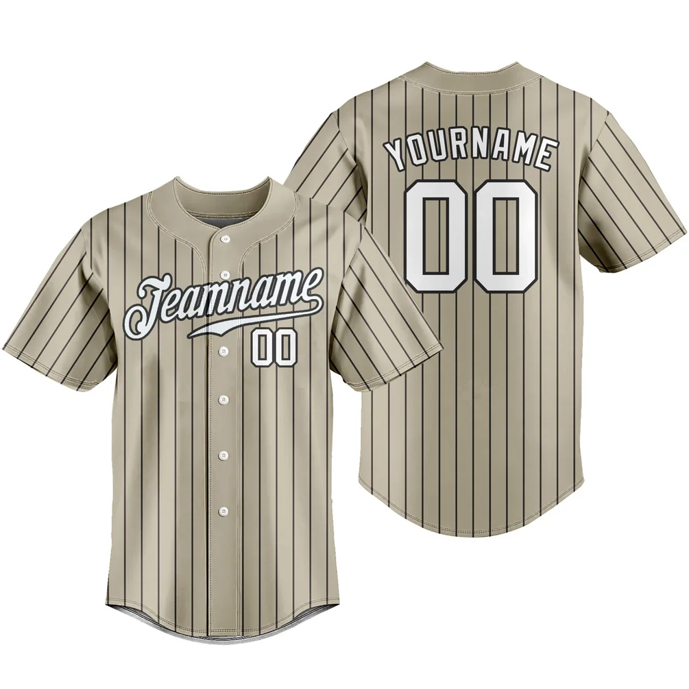 Baseball Jersey Full Botton T-shirts Breathable Sportswear Team Traning Uniform for Men Women