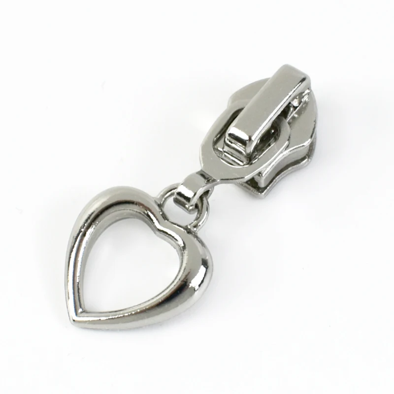 Silver Nylon Zipper Puller Repair Kit – Versatile Hardware Accessories for Jackets, Pockets, and Handbags