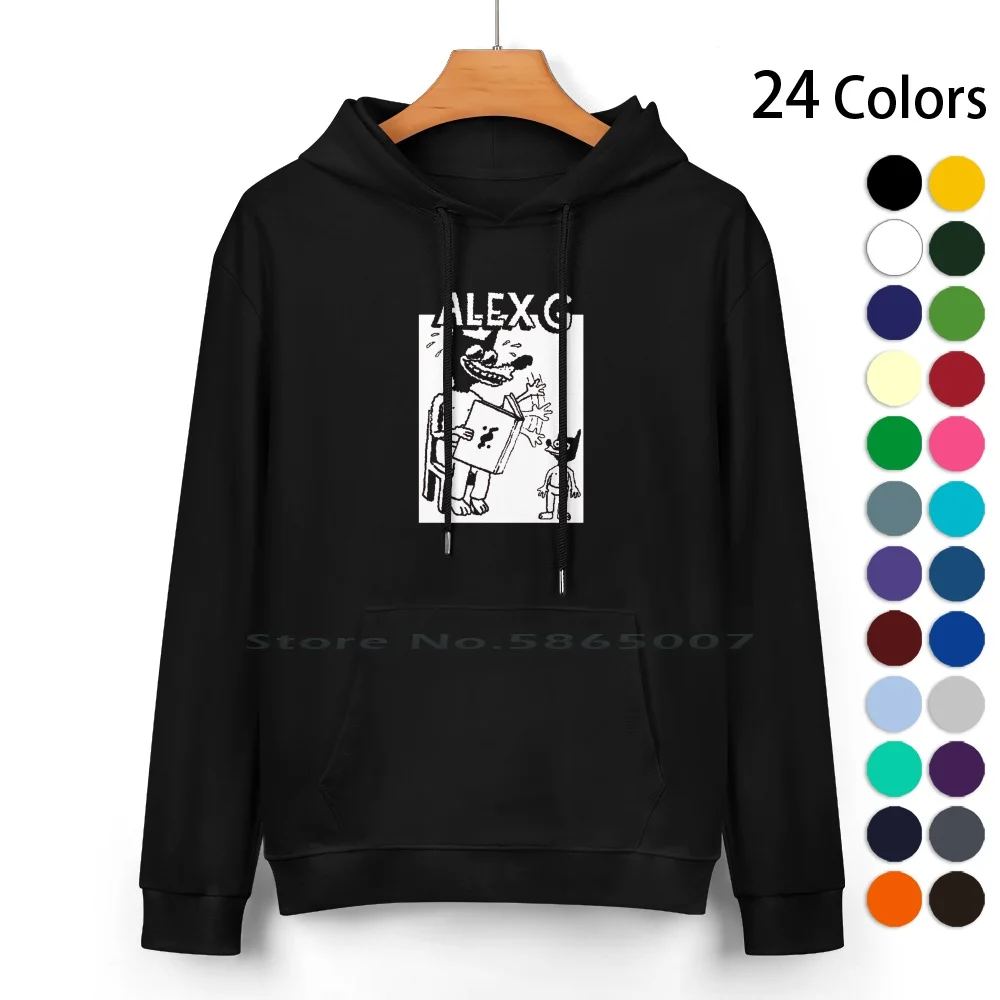 

Sandy-Alex G Storytelling Logo Pure Cotton Hoodie Sweater 24 Colors Sandy Alex G Indie Emo Punk Grunge Clairo Mitski Snail Mail