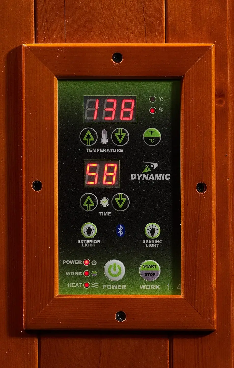 Indoor Sauna Room with Tempered Glass, Dynamic Lugano 3-Person Low EMF (Under 8MG) FAR Infrared Sauna (Canadian Hemlock) 6
