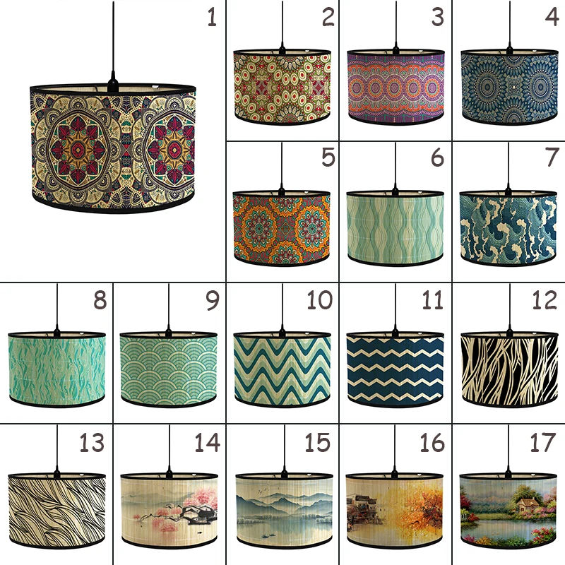 Abat-jour En Bambou Style Japonais Pour Suspension Et Lampe De Bureau - Naturel, Facile à Installer, 30x30x20 Cm
