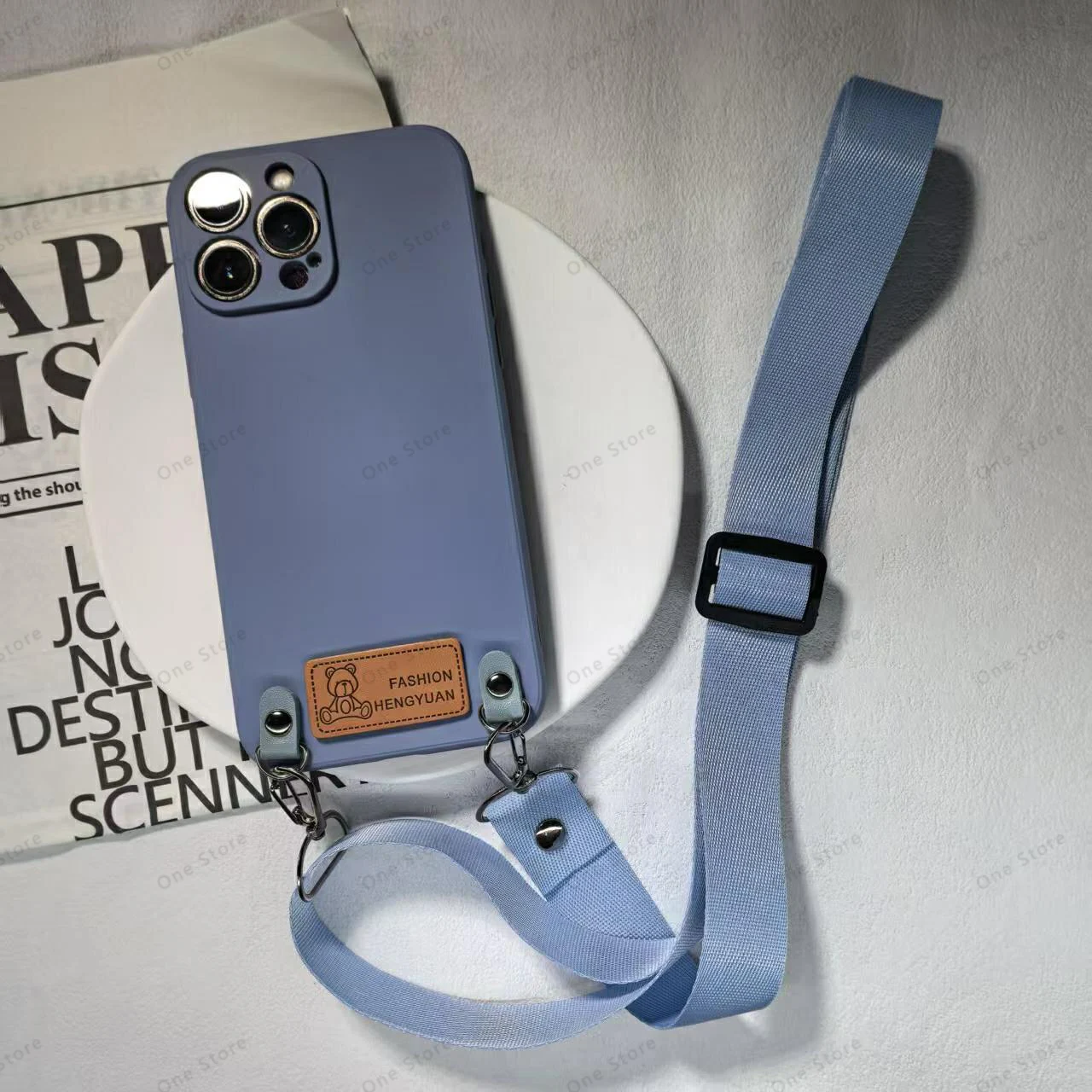 Versatile Crossbody Lanyard Necklace and Wrist Strap Phone Case with Cord Cover