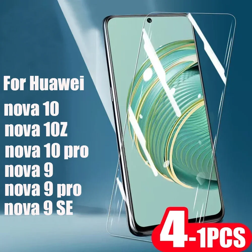 

4-1 шт. для Huawei nova 10 9 8 7 pro SE Youth 8i 10z, закаленное стекло, защитная пленка, Защита экрана для смартфона