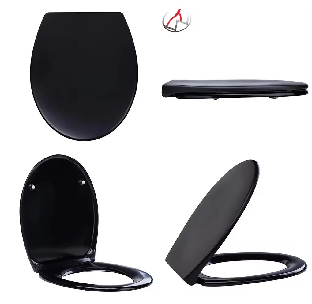 Sarung Jok Toilet Eropa Duoplast UF Hitam Bulat