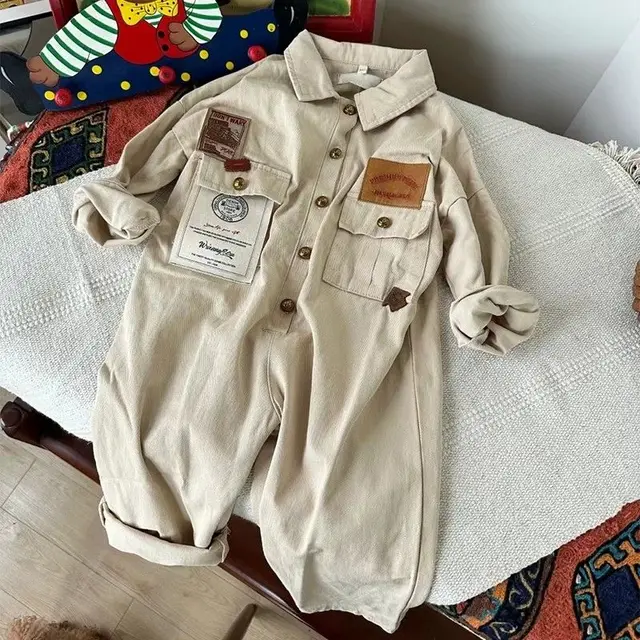 Combinaison pour garçons, nouvelle collection automne 2021, Cool, beau, élégant, pantalon de Style coréen, salopette à la mode bien conçue 1