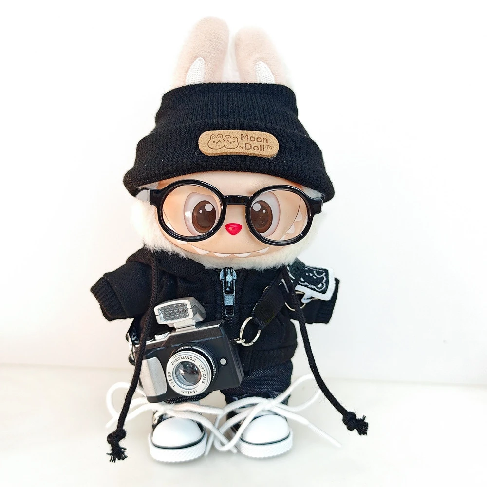 Conjunto de uniforme Cool Shadow de Labubu Academy: atuendo de muñeca inspirado en ídolos