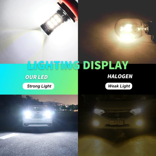2x 2000LM LED Fog Light Bulbs 4