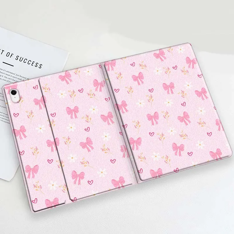 Cartoon Pink Bow Heart Soft Tablet Case