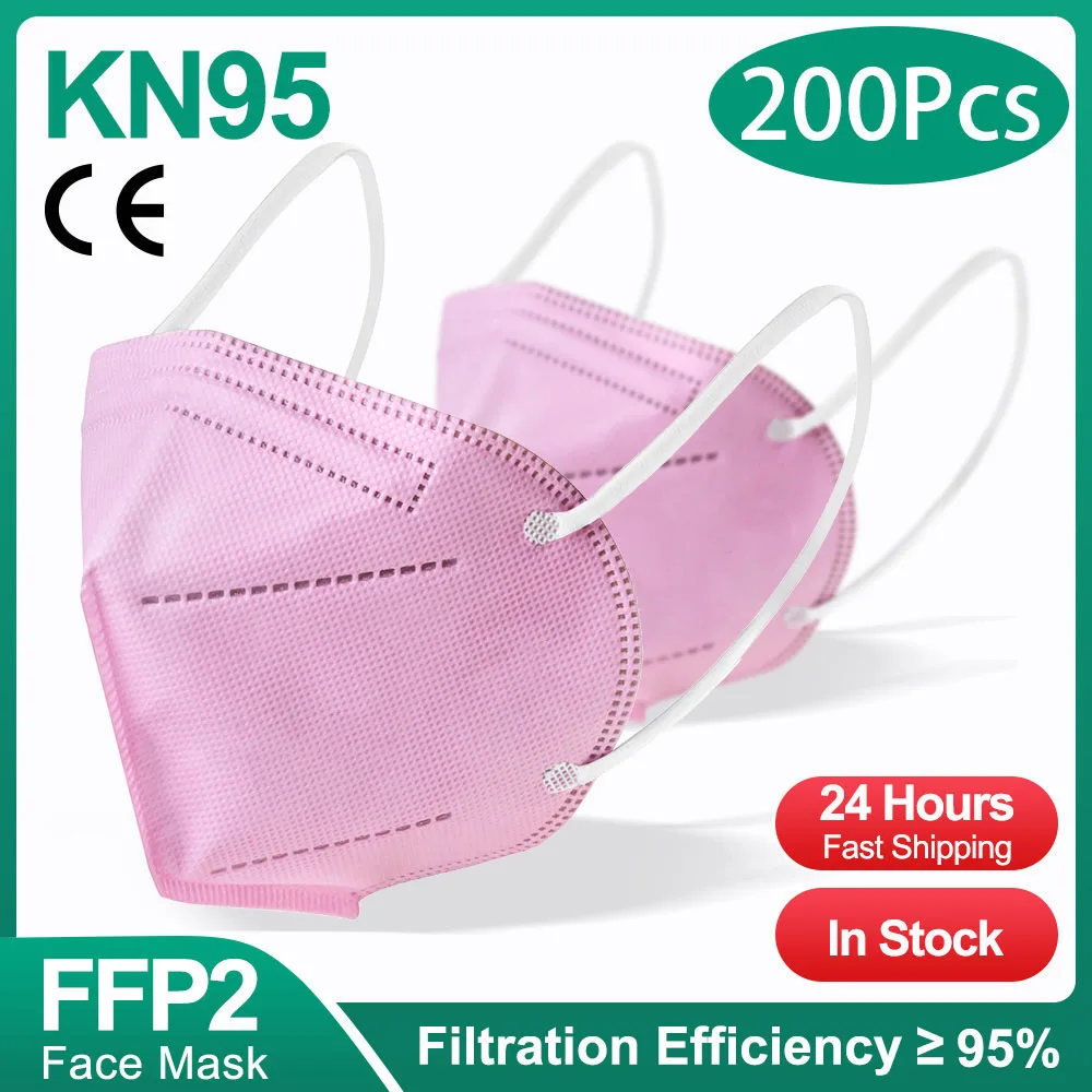 200PCS Pink-KN95