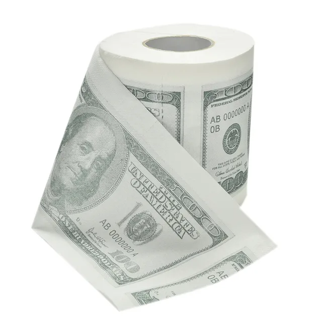 A Novelty Fun in Your Bathroom: New Hundred Dollar Bill Toilet Paper