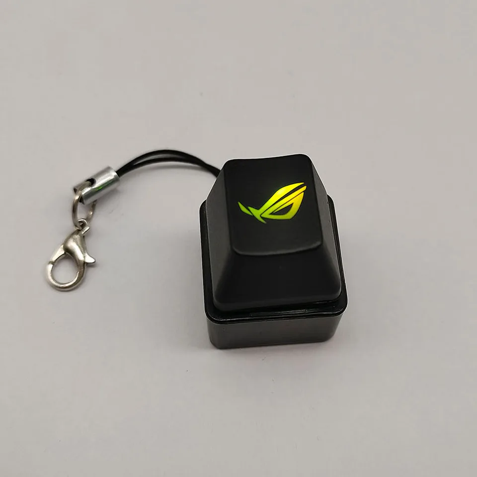 Mechanical Keyboard RGB Colorful Tester Fingertip Leisure and Tntertainment Keychain pendant Men's Accessories