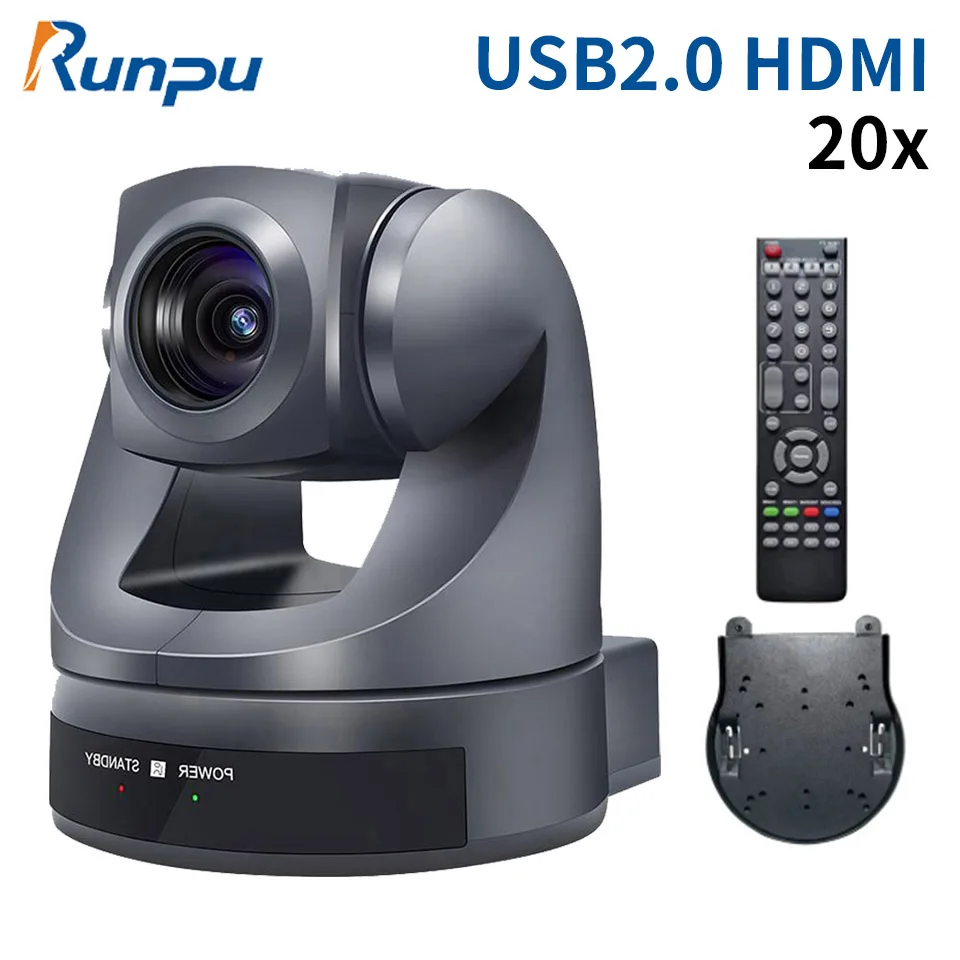 Zoom Ottico 20X Di Alta Qualità Usb + Hdmi Ptz Camera Hd1080P Live Streaming Broadcast Videocamera Per Sistema Di Videoconferenza
