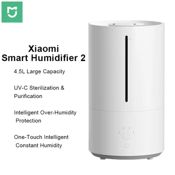 Xiaomi Smart Humidifier 2 Upgraded 4.5L High Capacity Smart Humidifier UV-C Light Air Purifier Auto Mode Quiet Home Humidifier 1