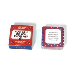 Mini Box: The Ultimate How Well Do You Know Me? Game for Family Fun and Friend Gatherings (Red)