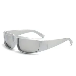 Futuristic Unisex Concave Sunglasses - Cool Punk Style Summer Sports Eyewear (Sunglasses 5)