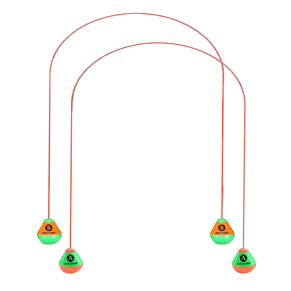 2pcs/set Through Door Diving Ring Funny Swimming Game Aids Reusable Underwater Swimming Dive Door Adults Kids Pool Through Rings