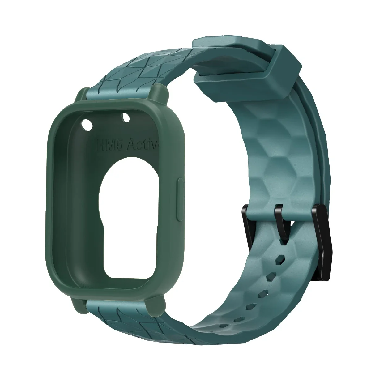 Enhanced Silicone Replacement Bracelet with Protective Shell Covers