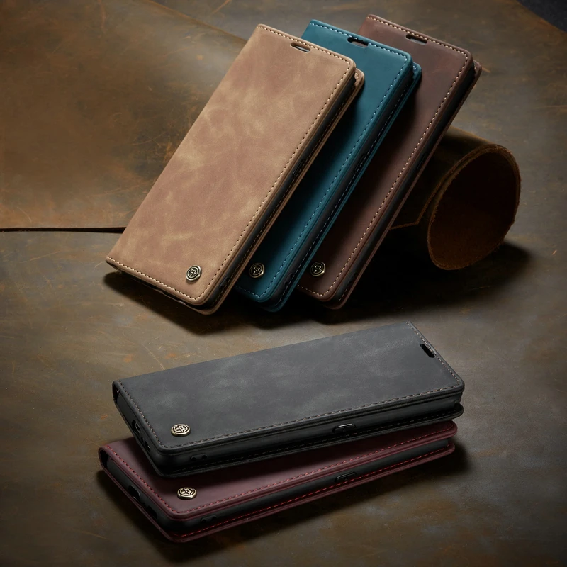 

New Style Leather Flip Case For Samsung Galaxy A52 A71 A51 A21S Magnetic Wallet Cover for Note 20 10 Ultra S20 FE S21 A40 A41 M3