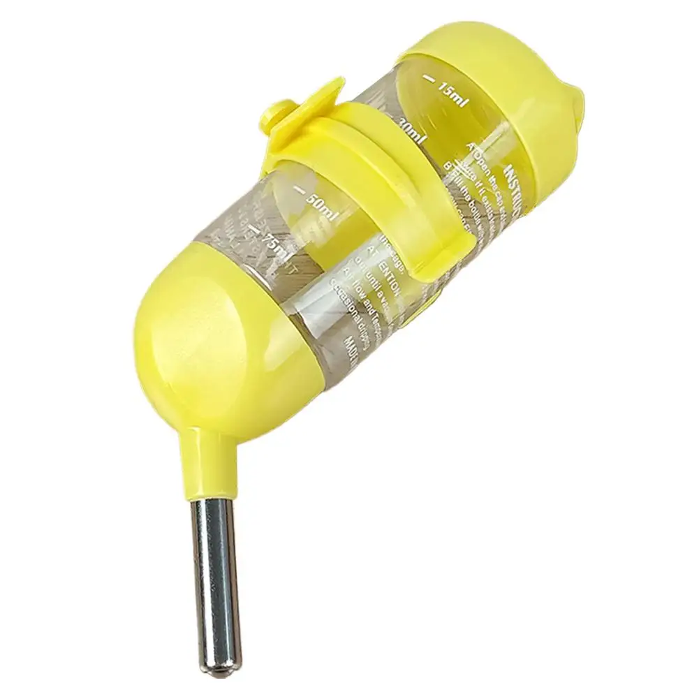 80ml Kugellager-Trinkflasche für Hamster und Kaninchen, Auslaufsicherer Hängender Spender, Kleintier-Käfigtränke – Detail 12