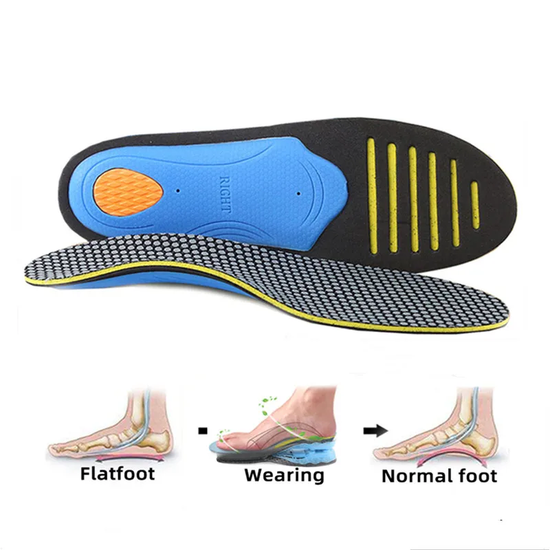 

Orthopedic Flat Foot Massage Pads Orthotic Gel Insoles For Shoes Insert Arch Support Pad For Plantar fasciitis Unisex Foot Care
