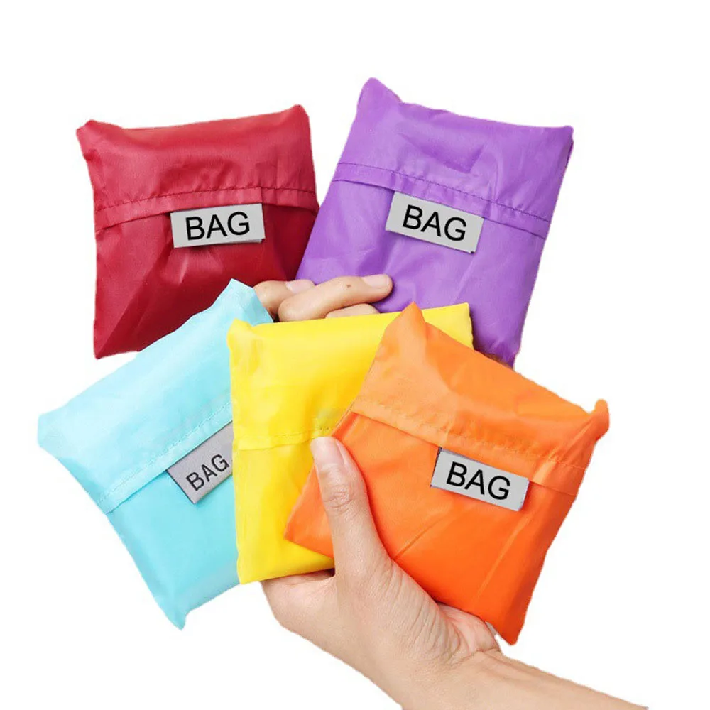 Colorful Reusable Eco-Friendly Foldable Shoulder Grocery Bag