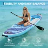 Inflatable Stand Up Paddle Board for Adults,450lbs Load Capacity,Non-Slip EVA Deck,Complete Kit with carrying Bag, 335x86x15 cm