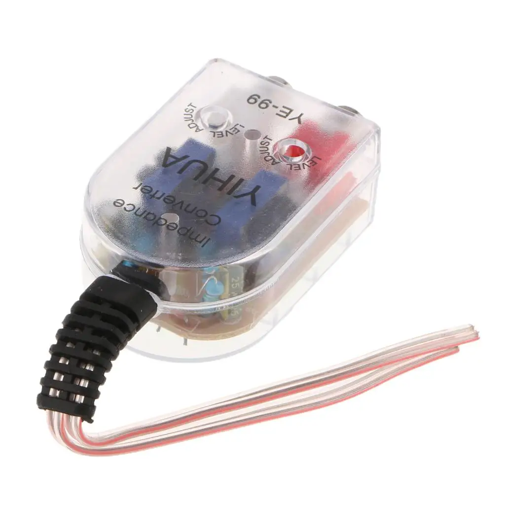 

2 Channel Audio Adaptor Auto Speaker to RCA Impedance Converter